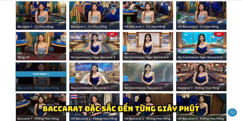 Baccarat đặc sắc đến từng giây phút